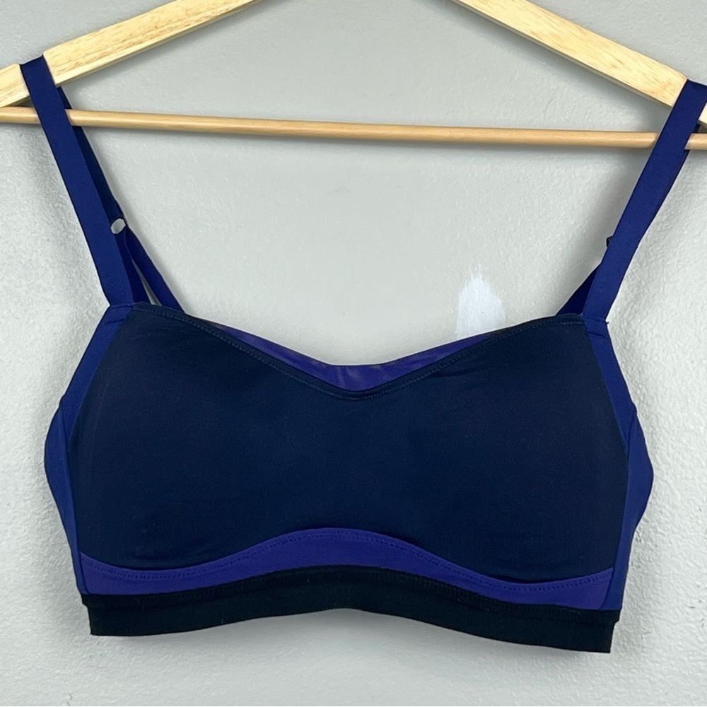 Brooks Running Fineform Moving Comfort Collection J-hook strap sports bra, small
